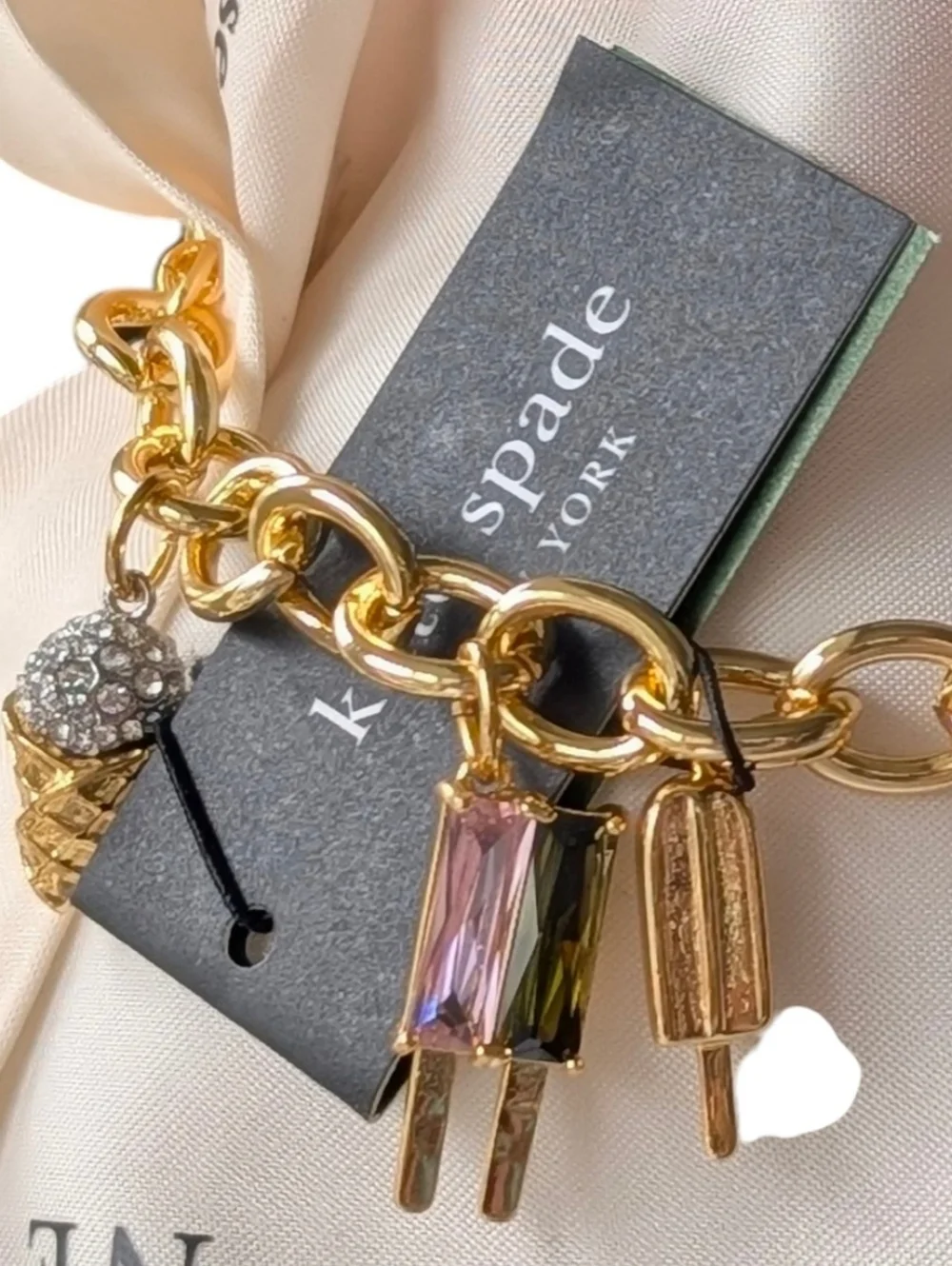 New NWT Kate Spade ♠️ Fast Food Charm Bracelet - Picture 4 of 13